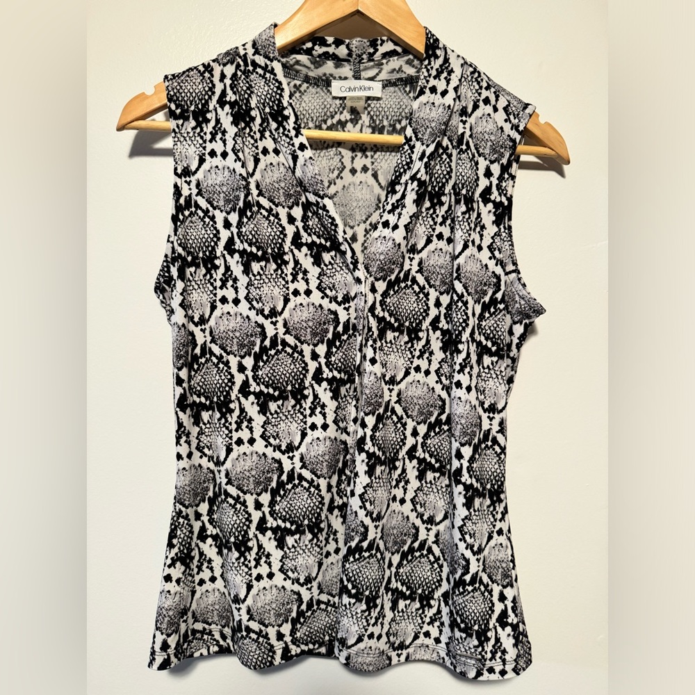 Calvin Klein women’s snake print blouse